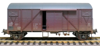 Exact-Train EX22097 - H0 - Gedeckter Güterwagen MOD Verschmutzt, DR, Ep. IV